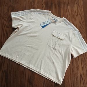 Adidas Originals Poplin Pocket Womens XL T-shirt NWT